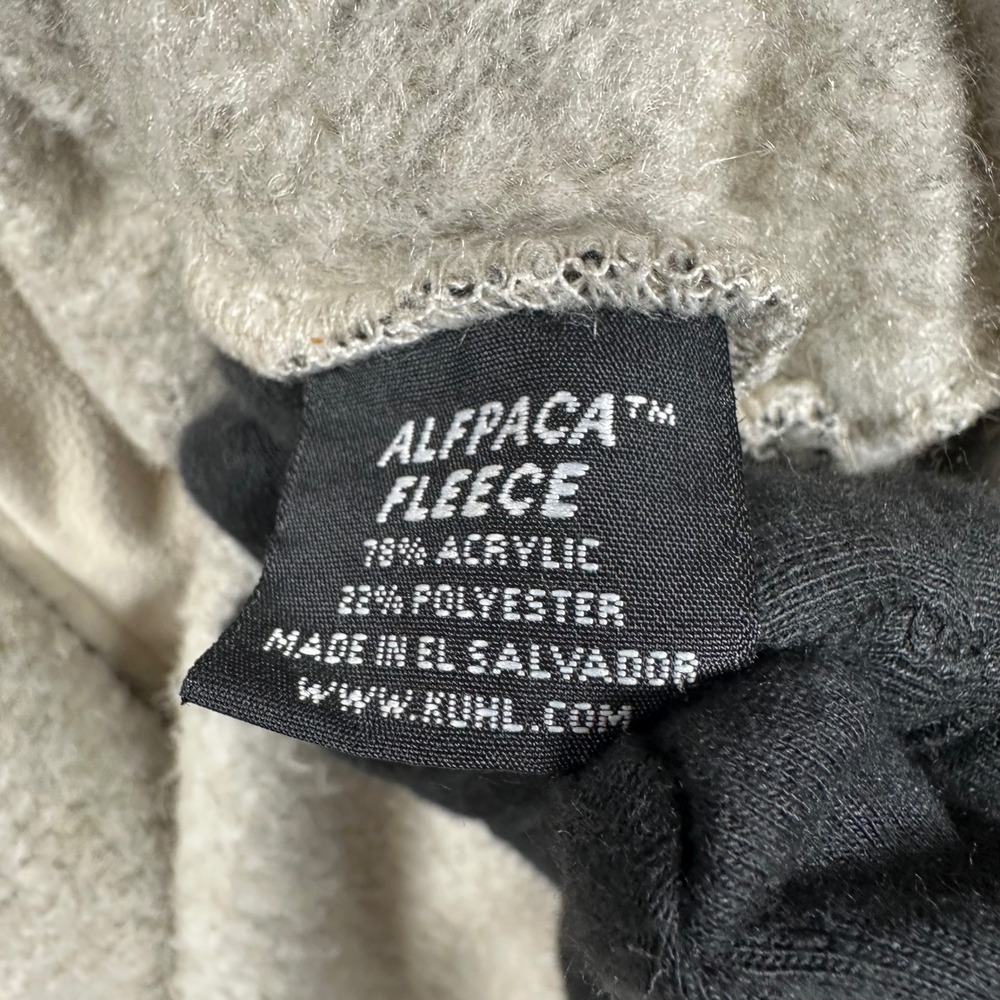KUHL Savina Alfpaca Fleece Jacket Womens Button Front Longline S Heathered Gray - Picture 5 of 7
